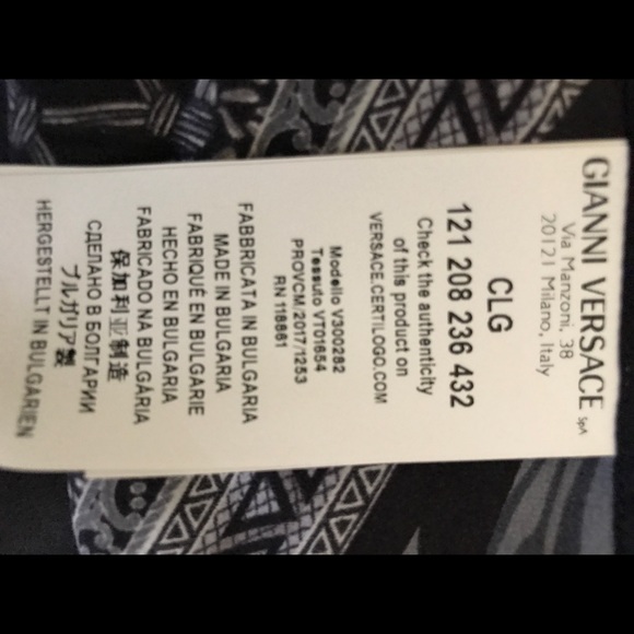 Silk Versace button up - Picture 2 of 3